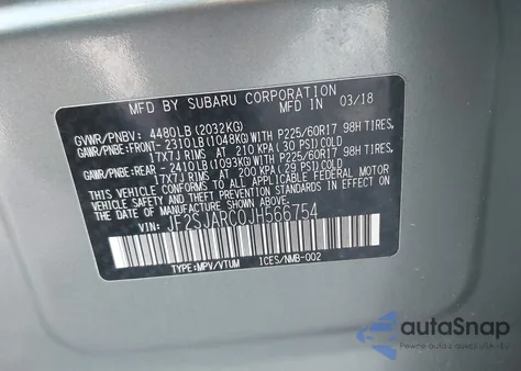 2018 Subaru Forester 2.5I Limited z USA, uszkodzony, nr VIN JF2SJARC0JH566754